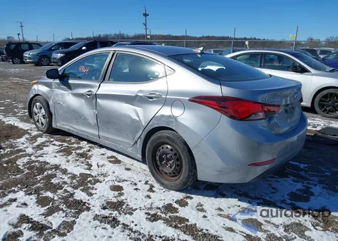 2016 Hyundai Elantra Se from USA, damaged, VIN 5NPDH4AE6GH719116